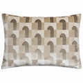 Natural - Front - Paoletti Keela Geometric Cushion Cover