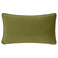 French Blue - Back - Wylder Albera Piped Velvet Cushion Cover