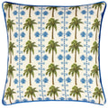 Multicoloured - Front - Wylder Valera Rodis Tropical Palm Tree Cushion Cover