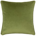 Cream - Back - Wylder Nectar Garden Petunia Piped Velvet Floral Cushion Cover