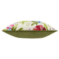 Cream - Side - Wylder Nectar Garden Petunia Piped Velvet Floral Cushion Cover