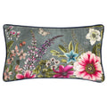 Petrol - Front - Wylder Hidcote Manor Evelyn Floral Cushion Cover