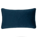 Petrol - Back - Wylder Hidcote Manor Evelyn Floral Cushion Cover