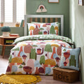 Multicoloured - Front - Little Furn Funguys Mushroom Duvet Cover Set