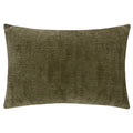 Khaki Green - Front - Yard Osaka Chenille Cushion Cover