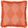 Orange - Front - Furn Woven Cushion Cover