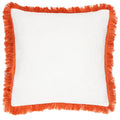 Orange - Back - Furn Woven Cushion Cover