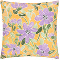 Yellow-Lilac - Front - Wylder Flowers Outdoor Cushion Cover