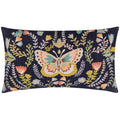 Midnight - Front - Wylder Mirrored Embroidered Butterfly Cushion Cover