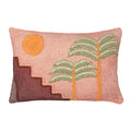 Pink Sunset - Front - Furn Moloko Embroidered Cushion Cover