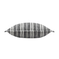 Black - Side - Yard Hebble Striped Cushion Cover