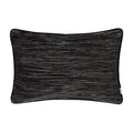 Black - Front - Yard Cove Ribbed Cushion Cover