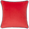 Blue-Coral - Back - Furn Frieze Piped Velvet Cushion Cover