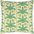 Green-Yellow - Front - Wylder Patera Palm Print Cushion Cover