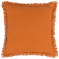 Rust - Back - Yard Jaye Velvet Fringe Cushion Cover