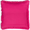 Pink - Back - Furn Frill Clamshell Cushion Cover