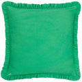 Green - Back - Furn Frill Clamshell Cushion Cover