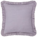 Lilac - Back - Furn Hettie Velvet Embroidered Cushion Cover