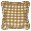 Gold - Front - Furn Maude Reversible Gingham Cushion Cover