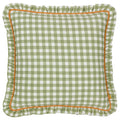 Sage - Front - Furn Maude Reversible Gingham Cushion Cover