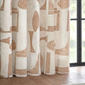 Clay - Back - Hoem Carro Abstract Eyelet Curtains