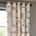 Clay - Side - Hoem Carro Abstract Eyelet Curtains