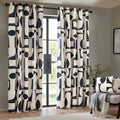 Dusk - Front - Hoem Carro Abstract Eyelet Curtains