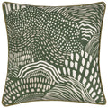 Olive - Front - Hoem Nola Piped Abstract Cushion Cover