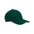 Bottle Green - Front - Beechfield Classic Organic Cotton 6 Panel Baseball Cap