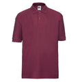 Burgundy - Front - Russell Childrens-Kids Polo Shirt