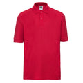 Classic Red - Front - Russell Childrens-Kids Polo Shirt