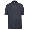 French Navy - Front - Russell Childrens-Kids Polo Shirt