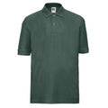 Bottle Green - Front - Russell Childrens-Kids Polo Shirt