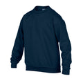 Navy - Side - Gildan Childrens-Kids Heavy Blend Crew Neck Sweatshirt