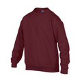 Maroon - Side - Gildan Childrens-Kids Heavy Blend Crew Neck Sweatshirt