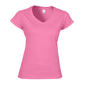 Azalea - Front - Gildan Womens-Ladies Soft Touch V Neck T-Shirt