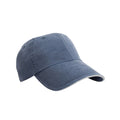 Navy-Putty - Front - Result Headwear Washed Cotton Sandwich Peak Baseball Cap