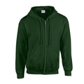 Forest - Front - Gildan Unisex Adult Heavy Blend Full Zip Full Zip Hoodie