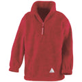 Red - Front - Result Childrens-Kids Polartherm Zip Neck Fleece Top