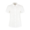 White - Front - Kustom Kit Womens-Ladies Workforce Short-Sleeved Blouse