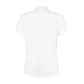 White - Back - Kustom Kit Womens-Ladies Workforce Short-Sleeved Blouse