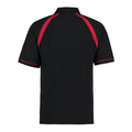 Black-Bright Red - Back - Kustom Kit Mens Oak Hill Polo Shirt