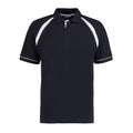 Navy-White - Front - Kustom Kit Mens Oak Hill Polo Shirt