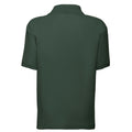 Bottle Green - Back - Fruit of the Loom Childrens-Kids 65-35 Plain Pique Polo Shirt