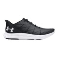 Black-White - Side - Under Armour Mens Charged Speed Swift Trainers