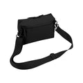 Black - Back - Bagbase Matte PU Coating Crossbody Bag