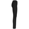 Black - Side - Proact Womens-Ladies Plain Leggings