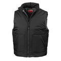 Black - Front - Result Unisex Adult Fleece Lined Gilet