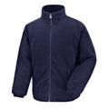 Navy - Front - Result Core Mens Quilted Polartherm Padded Fleece Jacket