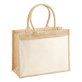 Natural - Front - Westford Mill Jute Pocket Shopper Bag